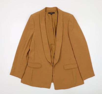 Next Women's Brown Shawl Lapel Blazer UK 14