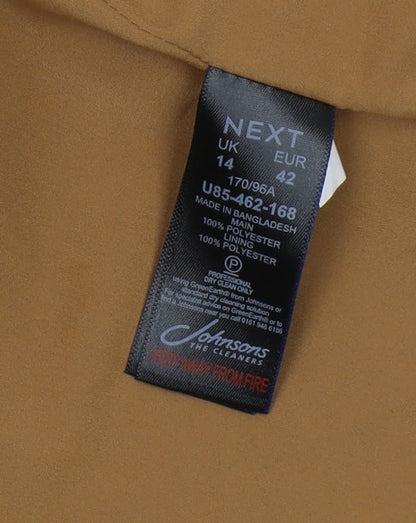 Next Women's Brown Shawl Lapel Blazer UK 14