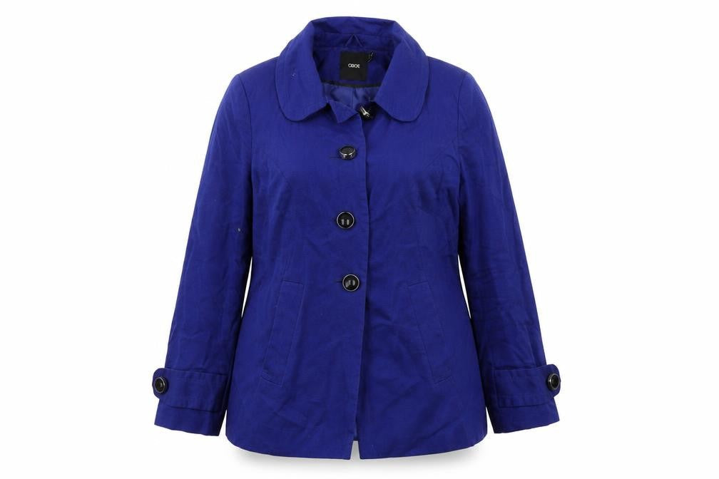 Womens UK Size 10 ASOS Blue Trench Coat