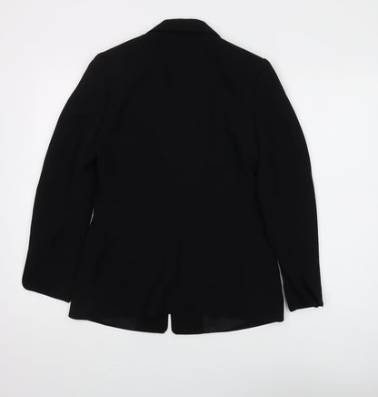 Debenhams Women's Black Blazer, Size 8, Petite, Single-Breasted