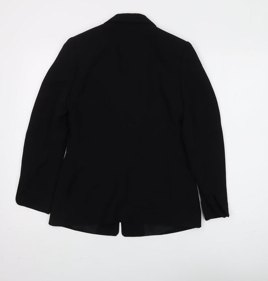 Debenhams Women's Black Blazer, Size 8, Petite, Single-Breasted