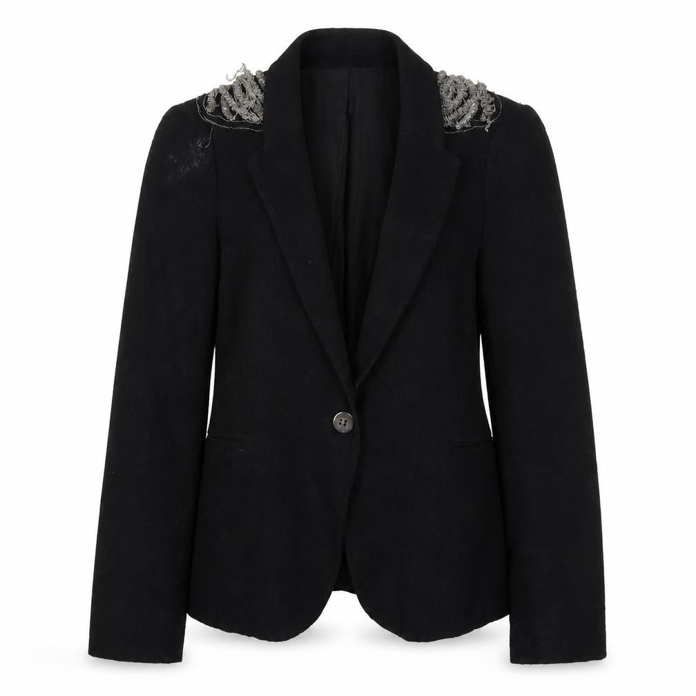 Womens UK Size XS Zara Regular Black Suit Jacket