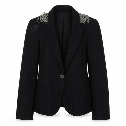 Womens UK Size XS Zara Regular Black Suit Jacket
