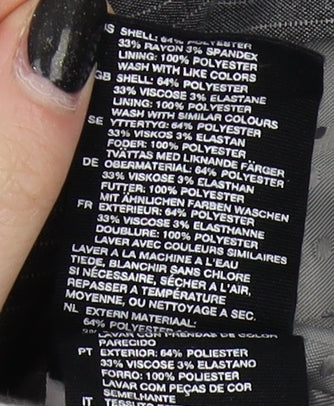 H&M Women's Grey Pinstripe Blazer Size 6 Regular Fit