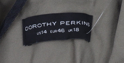Womens UK Size 18 Dorothy Perkins Beige Basic Jacket