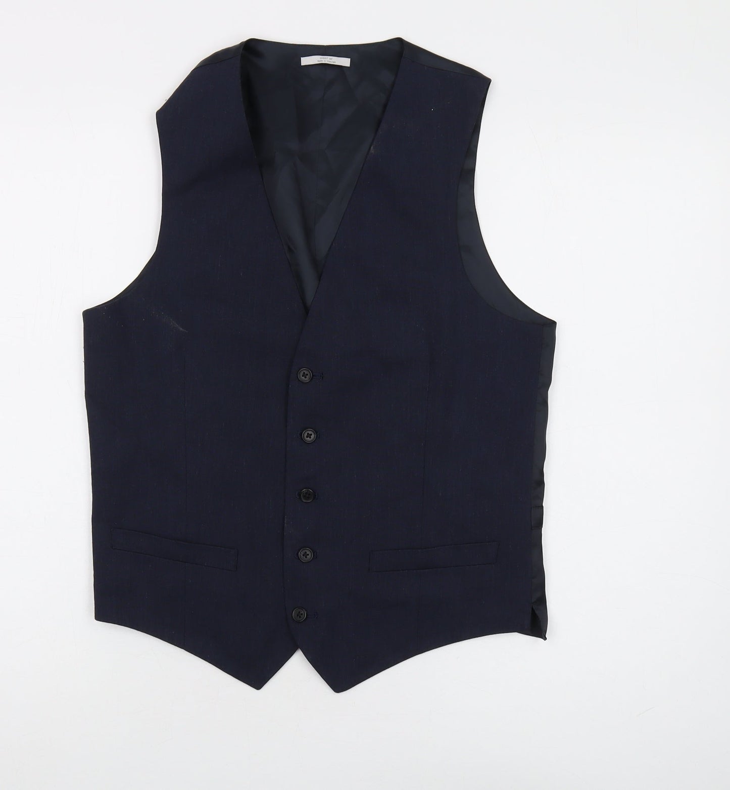 Mens UK Size 36 Marks and Spencer Regular Blue Suit Waistcoat