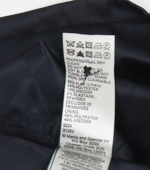 Mens UK Size 36 Marks and Spencer Regular Blue Suit Waistcoat