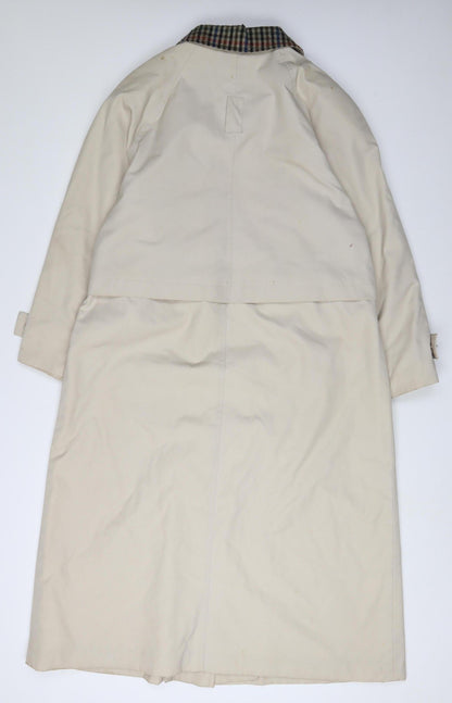 Womens UK Size 16 BHS Beige Trench Coat
