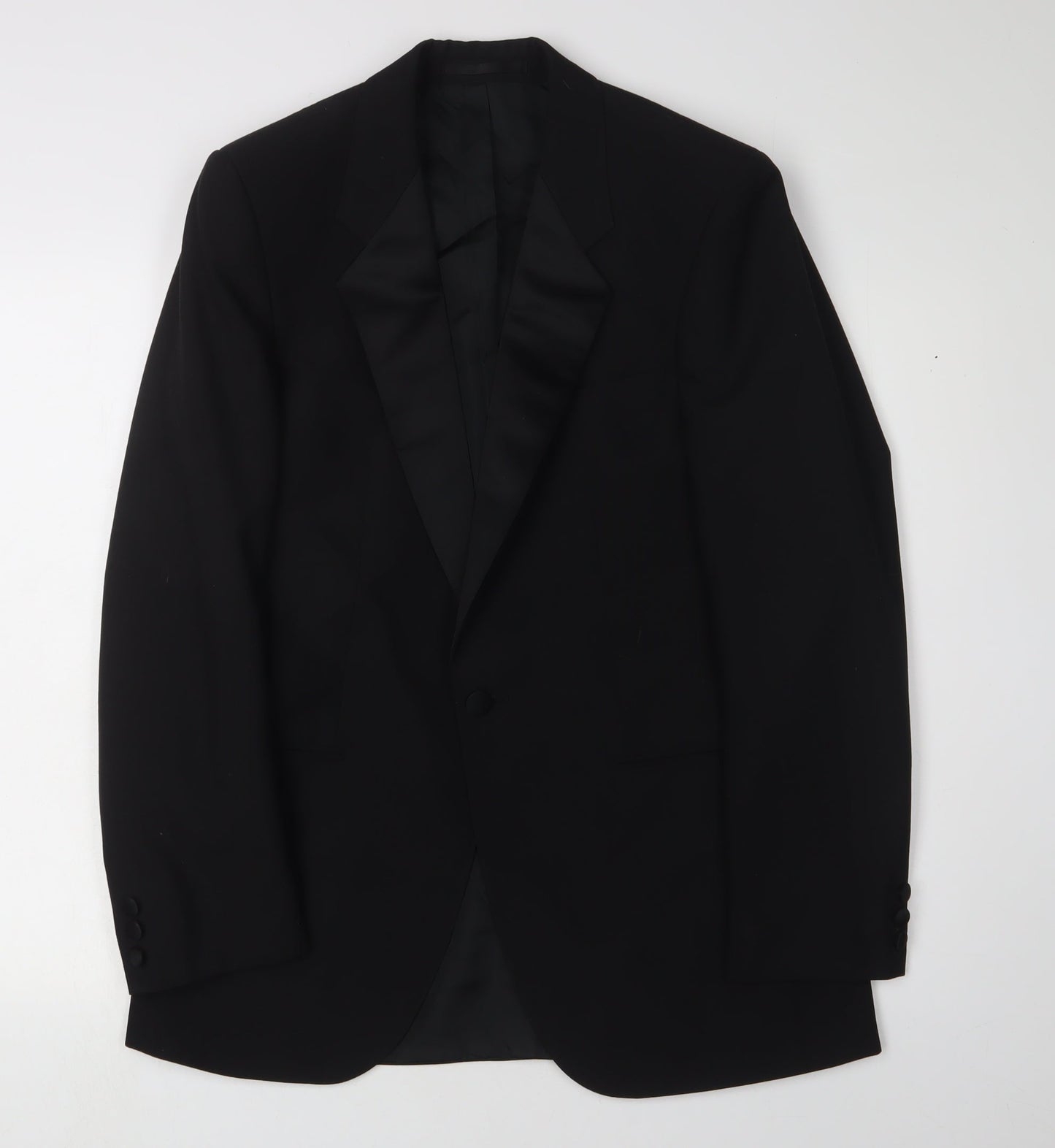 Mens UK Size 38 St Michael Regular Black Suit Tuxedo