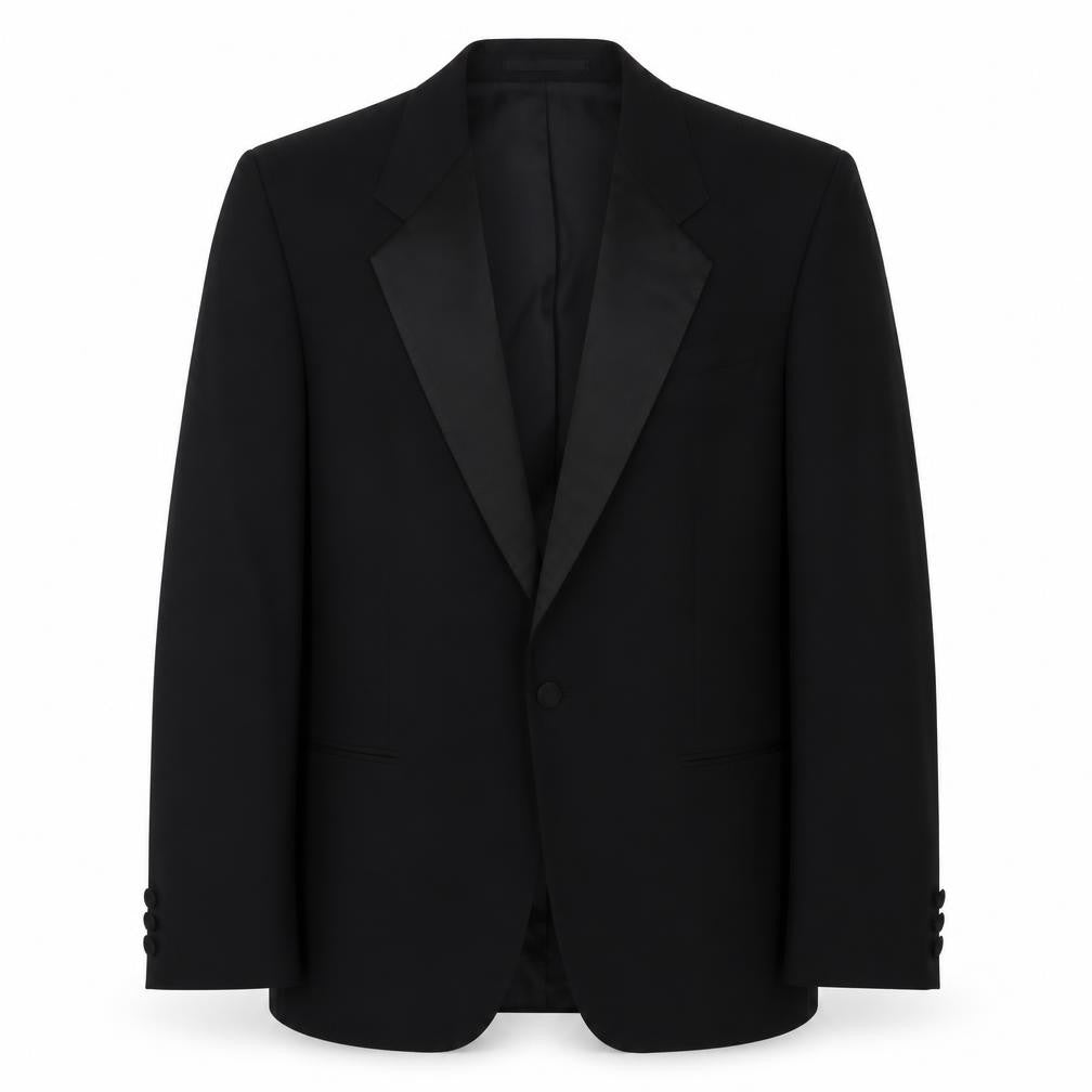 Mens UK Size 38 St Michael Regular Black Suit Tuxedo