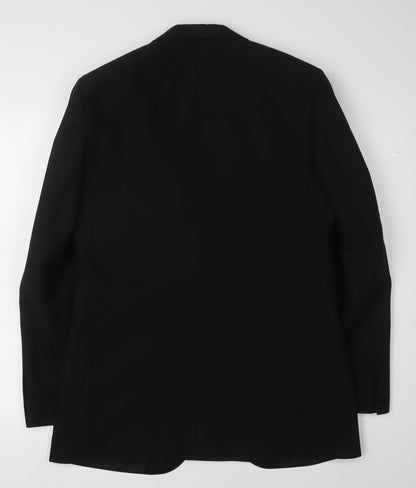Mens UK Size 38 St Michael Regular Black Suit Tuxedo