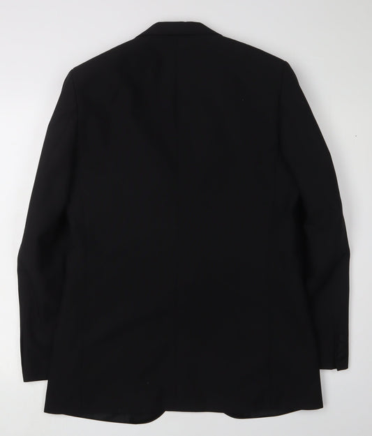 Mens UK Size 38 St Michael Regular Black Suit Tuxedo