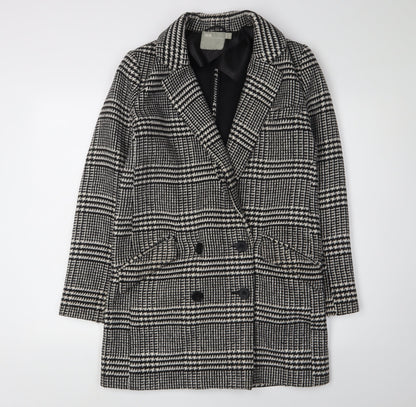 Womens UK Size 8 ASOS Black Pea Coat