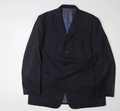 Mens UK Size 44 Marks and Spencer Regular Blue Suit Jacket