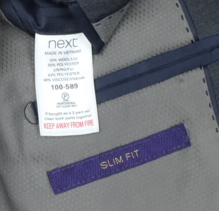 Mens UK Size 36 NEXT Regular Grey Suit Jacket