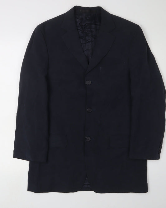 Mens UK Size 36 Marks and Spencer Regular Blue Suit Jacket