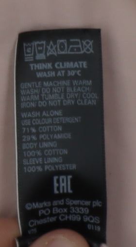 Womens UK Size 14 Marks and Spencer Pink Basic Jacket