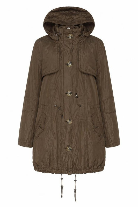 Reset Women’s Brown Parka Size 14 Hooded Casual Coat