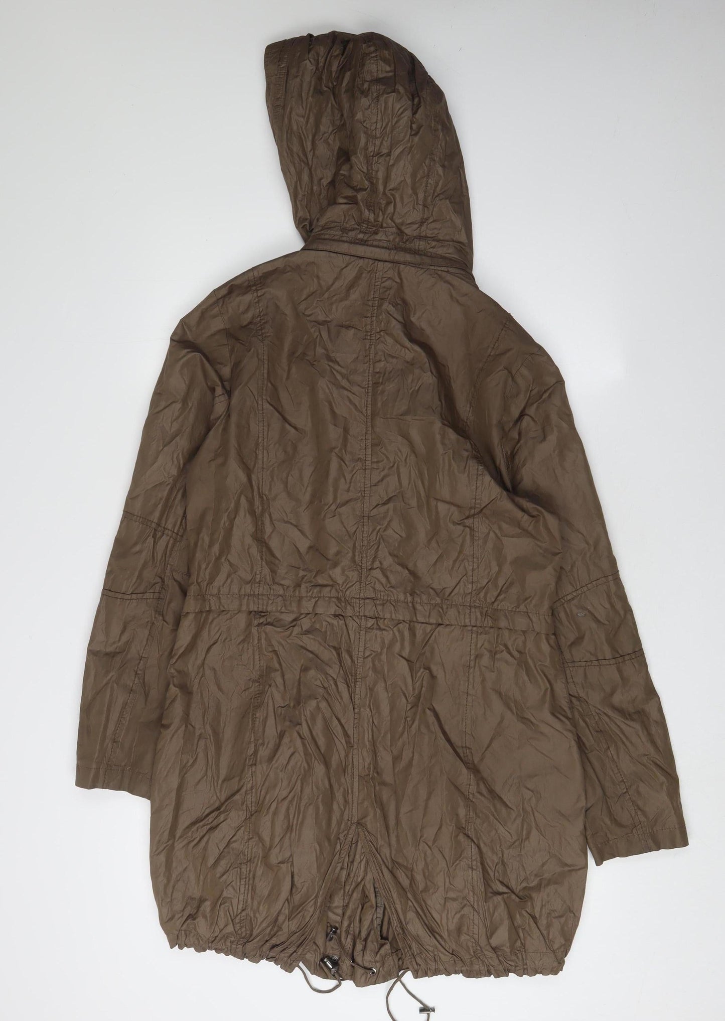 Reset Women’s Brown Parka Size 14 Hooded Casual Coat