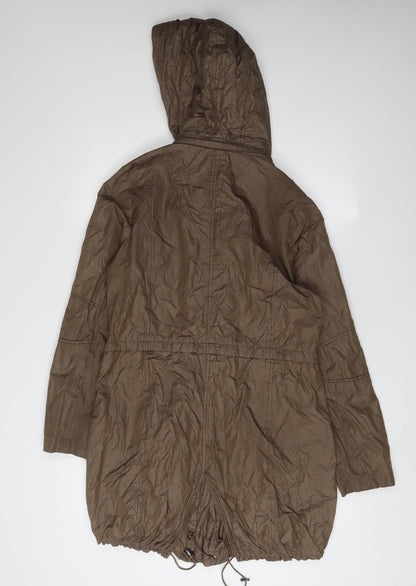 Reset Women’s Brown Parka Size 14 Hooded Casual Coat