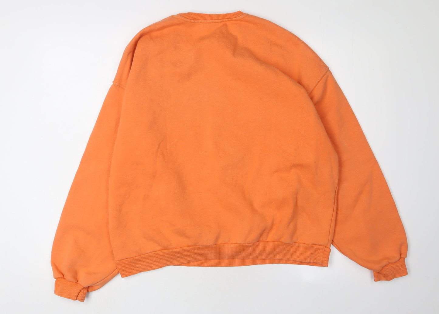 Bershka Women’s Orange Medium Sweatshirt, Michigan Graphic