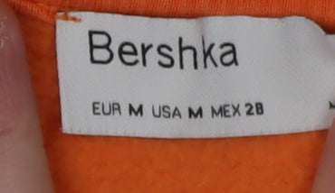 Bershka Women’s Orange Medium Sweatshirt, Michigan Graphic