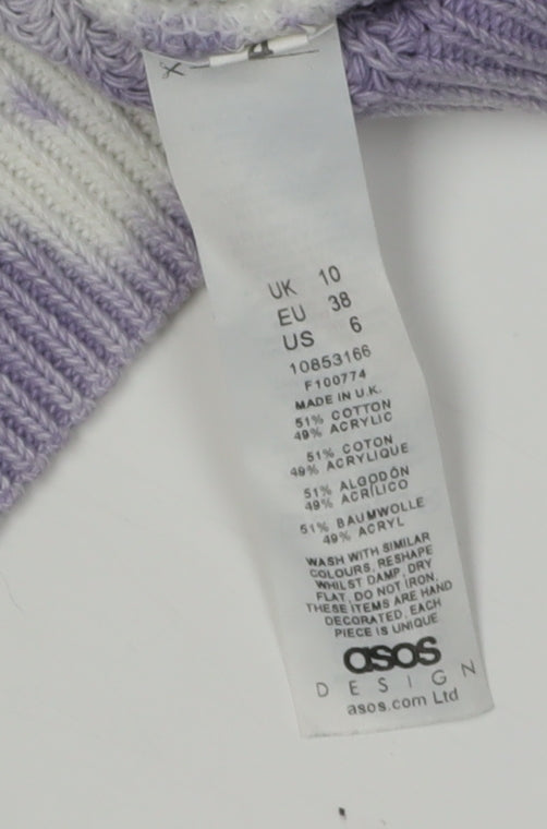 ASOS Design Women's Purple Pullover Jumper Size 10