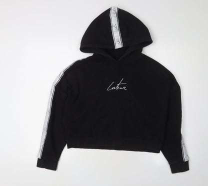 The Couture Club Women's Black Hoodie, Size S, Pullover
