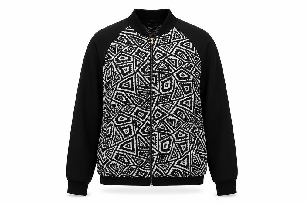 Womens UK Size 10 Miso Black Bomber Jacket