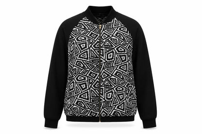 Womens UK Size 10 Miso Black Bomber Jacket
