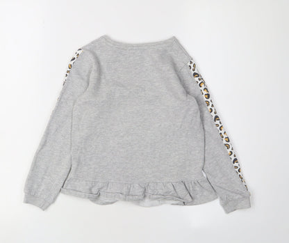 George Girls' Grey Disney Sweatshirt 6-7 Years Pullover