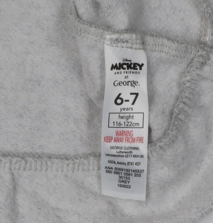 George Girls' Grey Disney Sweatshirt 6-7 Years Pullover