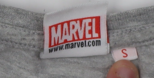 Marvel Iron Man Men's Grey Graphic T-Shirt Size S