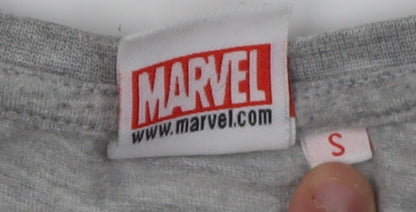 Marvel Iron Man Men's Grey Graphic T-Shirt Size S