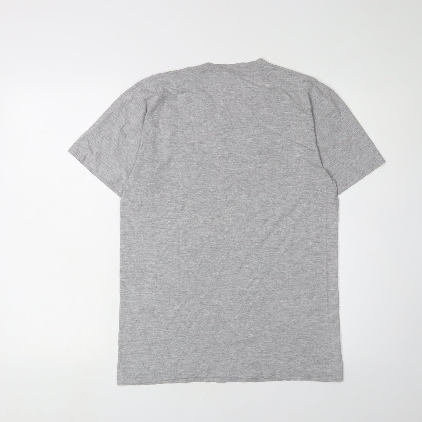 Unisex Adults UK Size S American Apparel Grey Basic T-Shirt