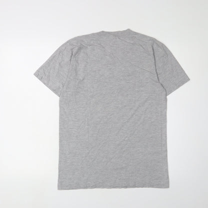 Unisex Adults UK Size S American Apparel Grey Basic T-Shirt