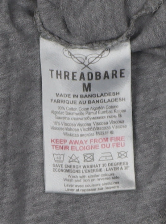 Threadbare Men's Grey Crew Neck T-Shirt M