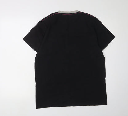 Ben Sherman Unisex Black T-Shirt - L, Classic Style