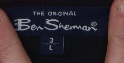 Ben Sherman Unisex Black T-Shirt - L, Classic Style