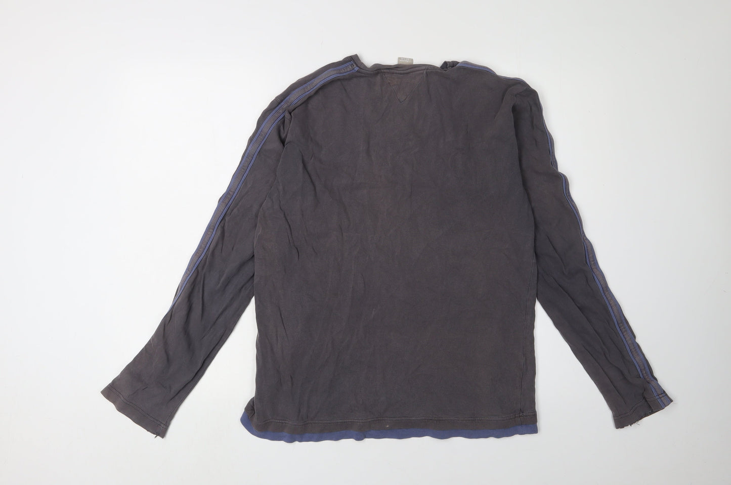 White Stuff Black S Men's Cotton Long Sleeve T-Shirt