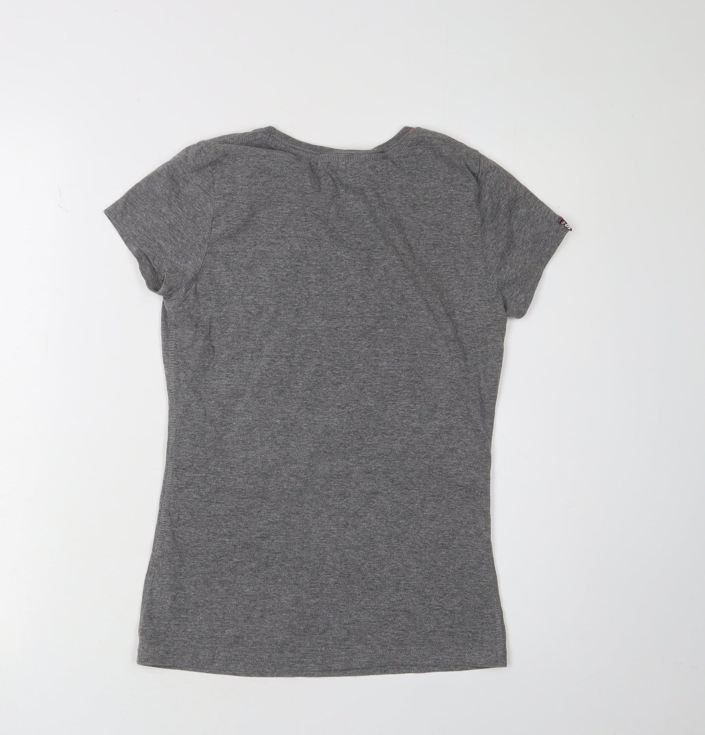 Womens UK Size XS Superdry Grey Basic T-Shirt