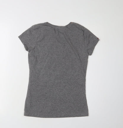 Womens UK Size XS Superdry Grey Basic T-Shirt