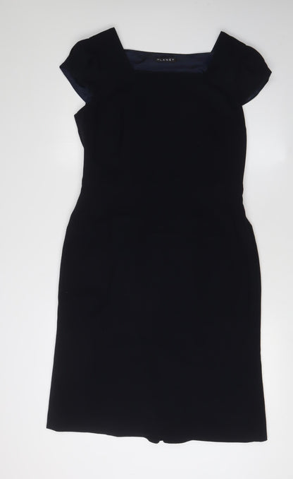 Planet Women's Black Sheath Dress, Size 12, Formal
