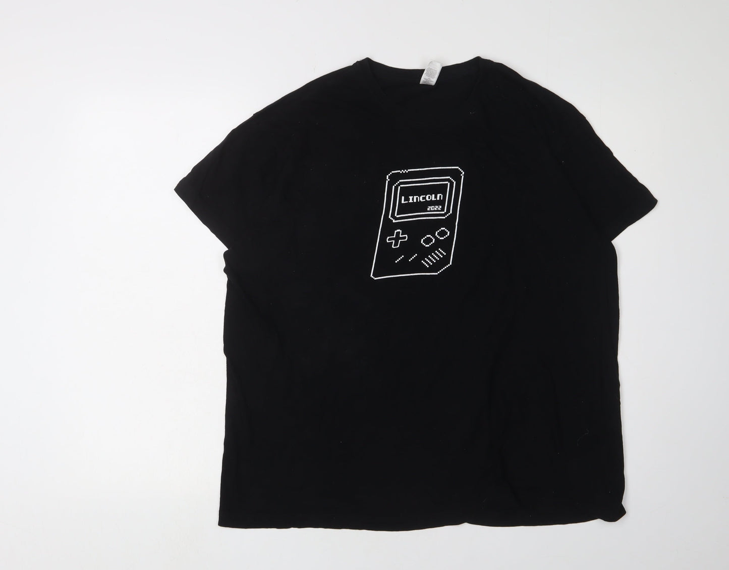 Roly Men’s Black XL Geek Graphic Cotton T-Shirt