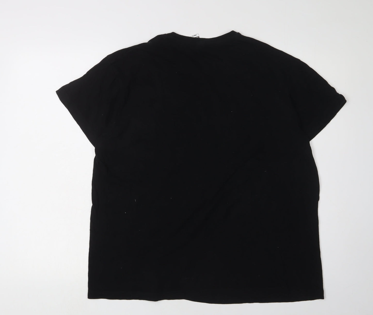 Roly Men’s Black XL Geek Graphic Cotton T-Shirt