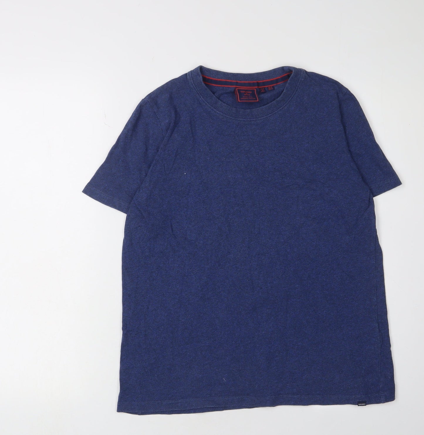 Womens UK Size 8 Superdry Blue Basic T-Shirt
