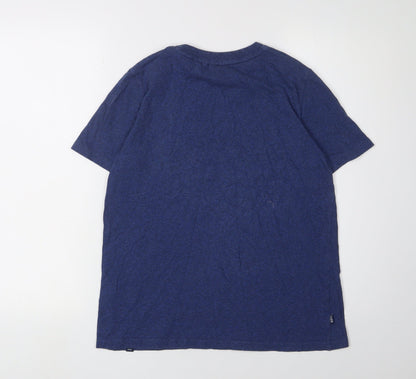 Womens UK Size 8 Superdry Blue Basic T-Shirt