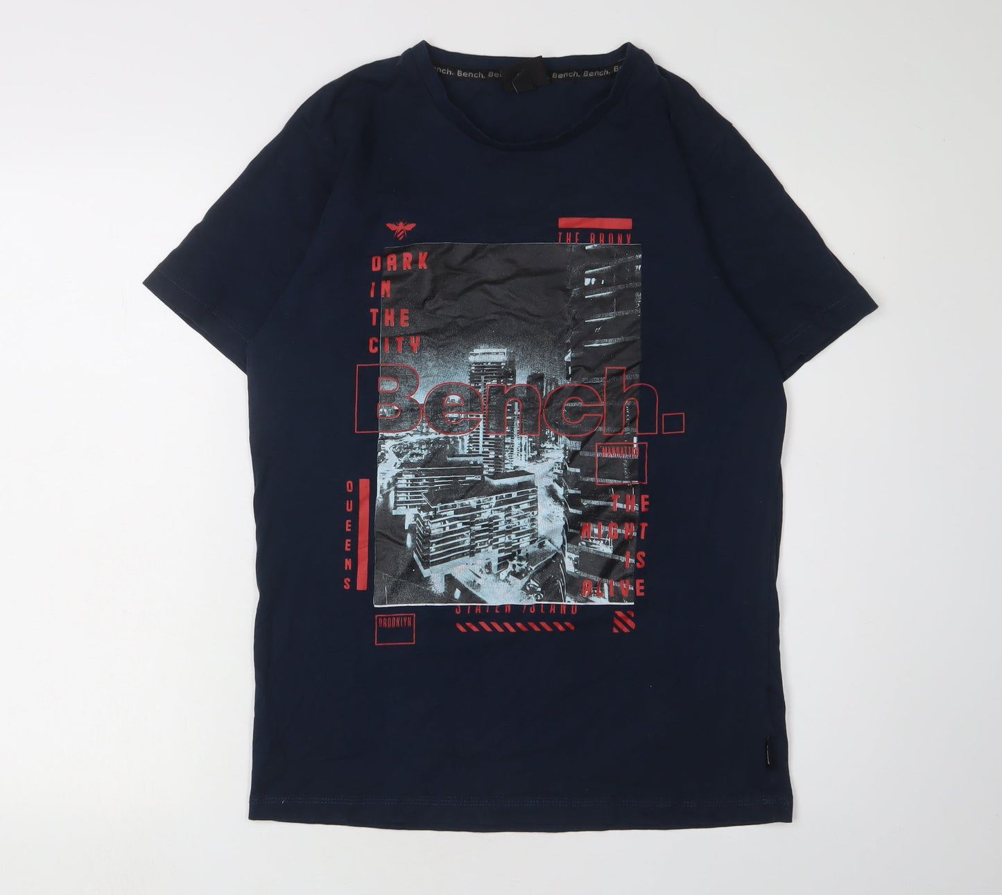 Mens UK Size L Bench Blue  T-Shirt