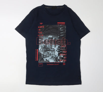 Mens UK Size L Bench Blue  T-Shirt