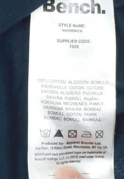 Mens UK Size L Bench Blue  T-Shirt